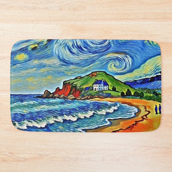 Item preview, A walk to Burgh Island3（watercolour + AI） designed and sold by artsmeow.