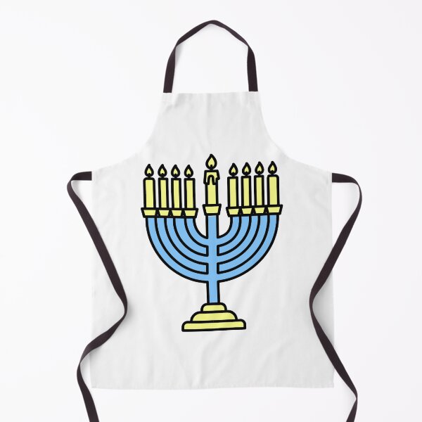 Item preview, Hanukkah Menorah with Nine Lit Candles - Jewish Festival of Lights Symbol Illustration. designed and sold by NayemArts.