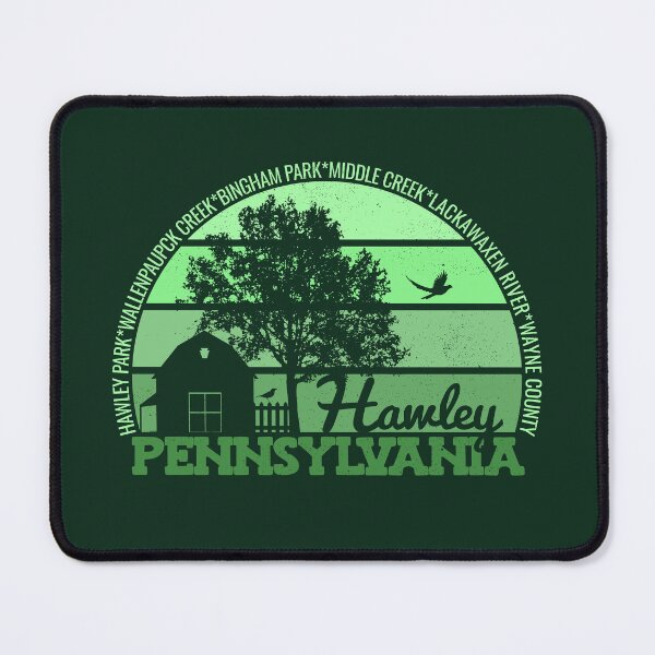 Item preview, Hawley Pennsylvania Sunset Retro Vintage Local Pride Logo designed and sold by CRHPOD20.
