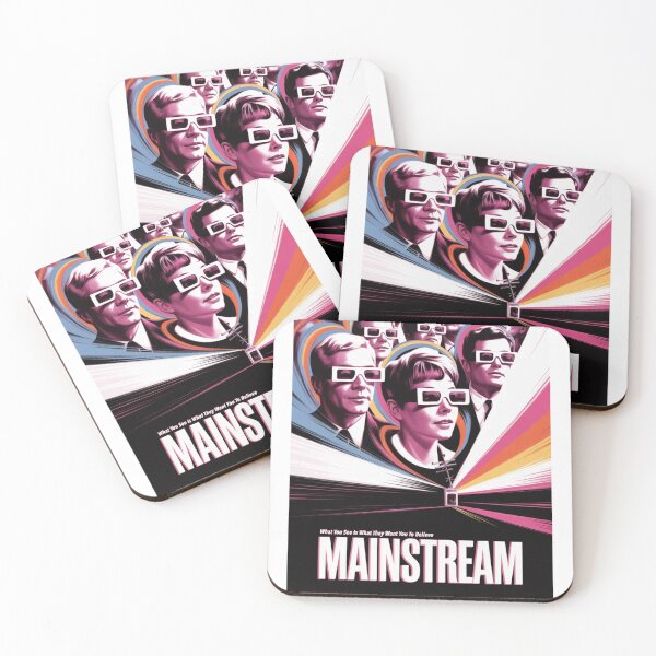 Item preview, RETRO Conspiracy Art - "Mainstream" - Reality is fed to you! designed and sold by CleverCulture.