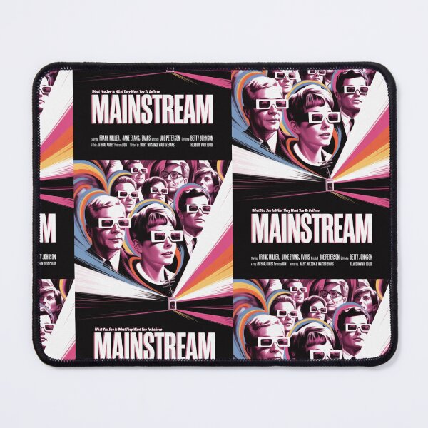 Item preview, RETRO Conspiracy Art - "Mainstream" - Reality is fed to you! designed and sold by CleverCulture.