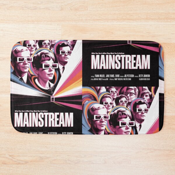 Item preview, RETRO Conspiracy Art - "Mainstream" - Reality is fed to you! designed and sold by CleverCulture.