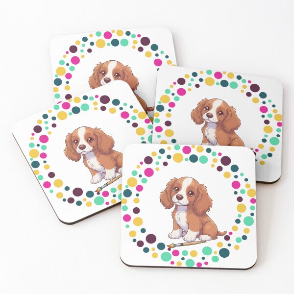 Artikelvorschau, Feiern Sie den Dot Day mit meinem Field Spaniel | Bunte Hundekunst entworfen und verkauft von The Real Life Symphony.
