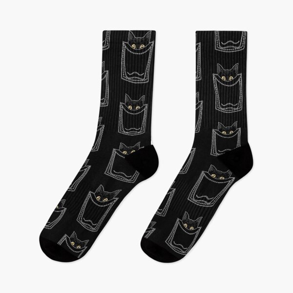 Item preview, Black Cat Peeking From Pocket designed and sold by KDNK.