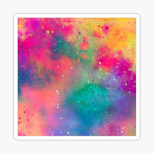 Pluie aquarelle Sticker