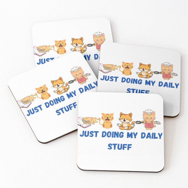 Item preview, Just Doing My Daily Stuff – Petits plaisirs du quotidien designed and sold by Drawingshirts.