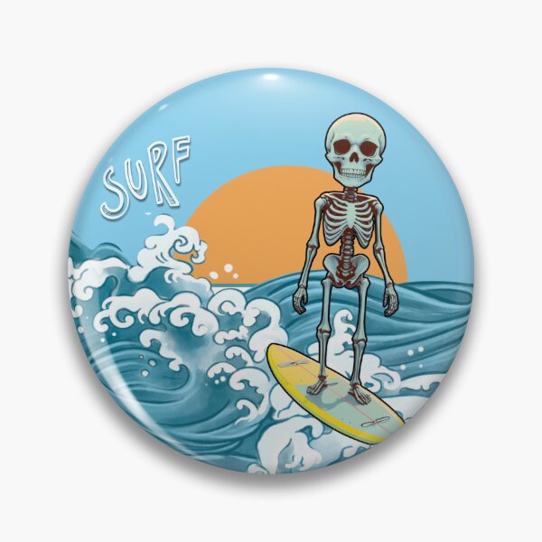 Item preview, Surfing Skeleton designed and sold by picturethispas.