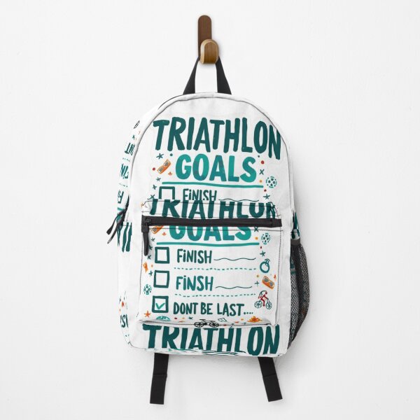 Item preview, Triathlon Goals – Finish and Don’t Be Last Funny Endurance Athlete Design designed and sold by Triathlongram.