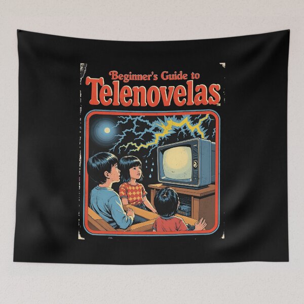 Item preview, Retro Telenovela Spanish T.V. 80s Art designed and sold by Vintagenaut Co..