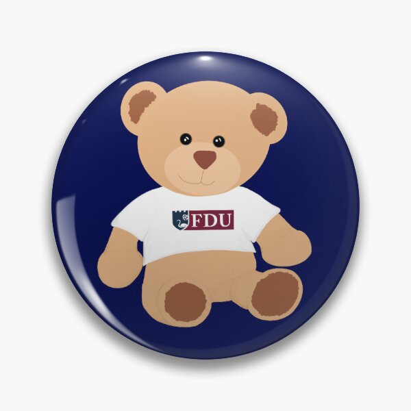 Item preview, Fairleigh Dickinson University Teddy Bear designed and sold by Grace Cottrell.