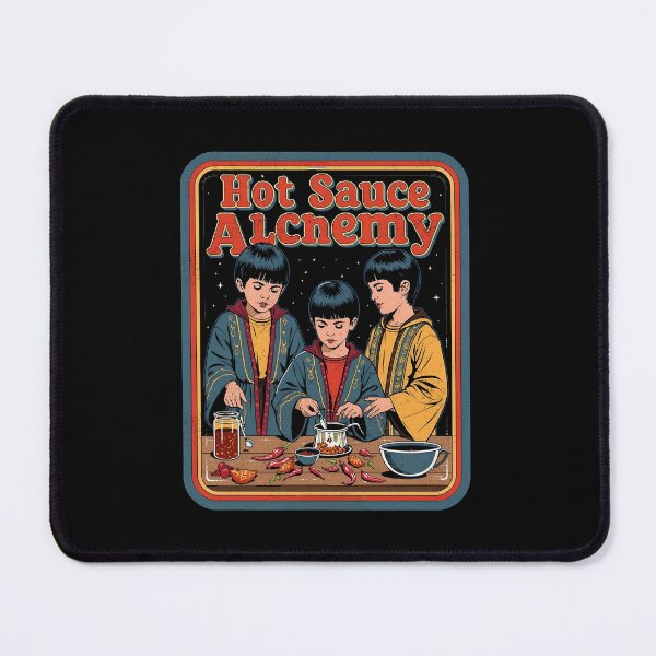 Item preview, Hot Sauce Alchemy Retro Magic Cartoon designed and sold by Vintagenaut Co..