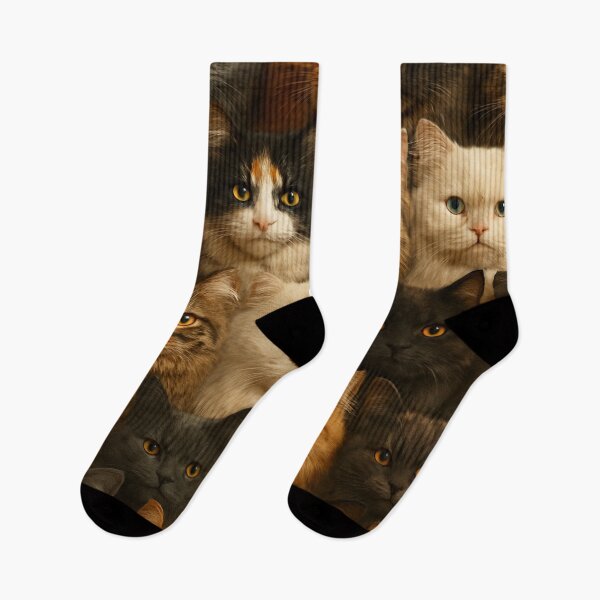 Item preview, Whiskered Wonders: Cat Face Collage Art designed and sold by nigejohn.