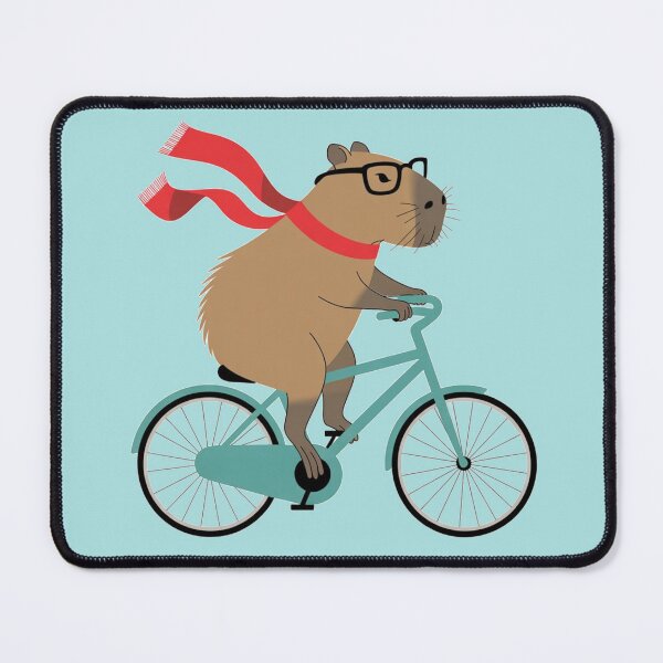 Item preview, Capybara on a bike designed and sold by DZIERANA.