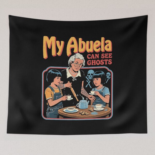 Item preview, My Abuela Can See Ghosts - Retro Paranormal Art designed and sold by Vintagenaut Co..