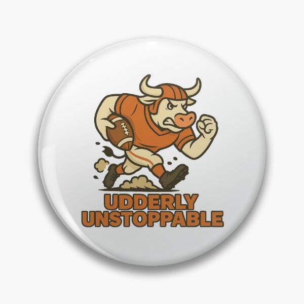 Item preview, Udderly Unstoppable – Football Cow designed and sold by VandalMuse.