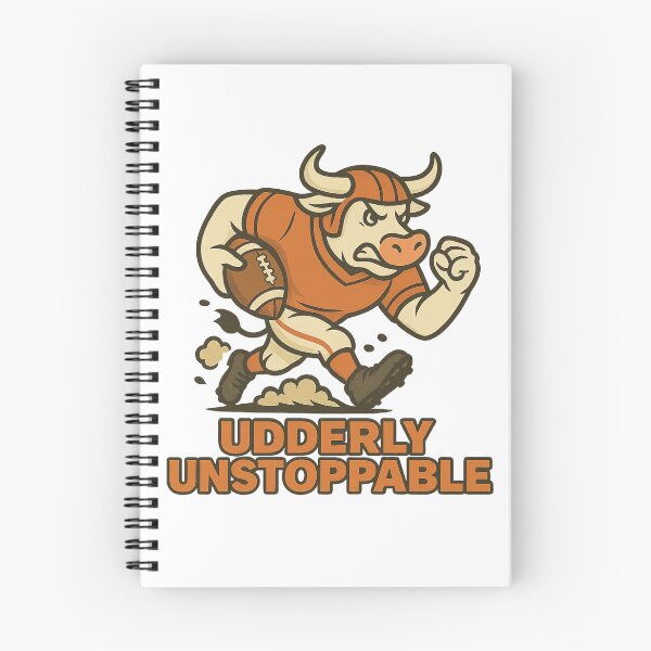 Item preview, Udderly Unstoppable – Football Cow designed and sold by VandalMuse.