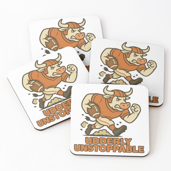 Item preview, Udderly Unstoppable – Football Cow designed and sold by VandalMuse.