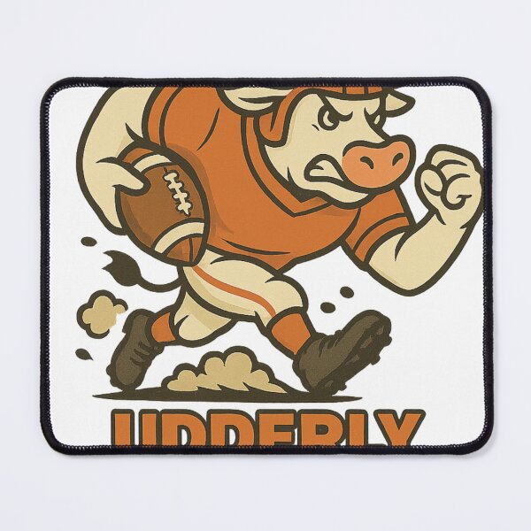 Item preview, Udderly Unstoppable – Football Cow designed and sold by VandalMuse.