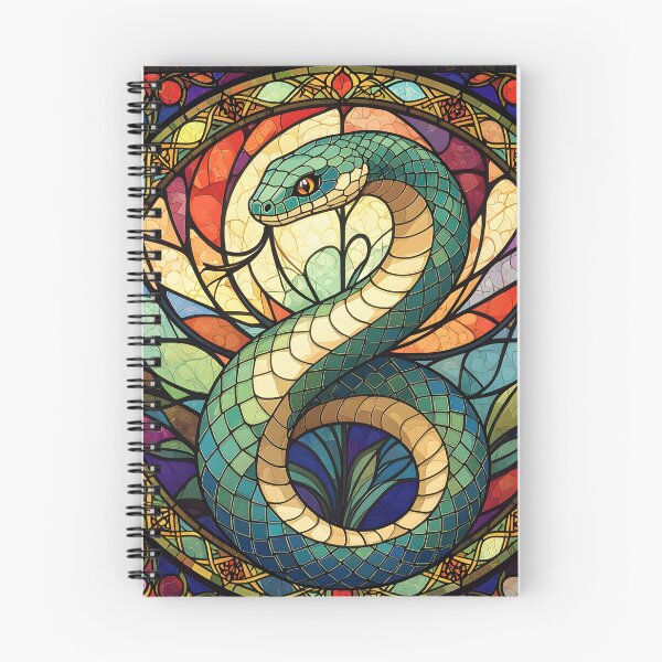 Item preview, Serpiente de vidrieras designed and sold by ChanceTwoArt.