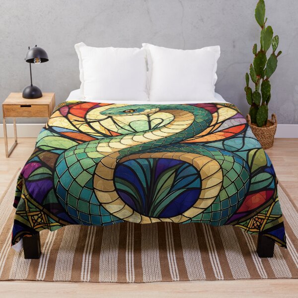 Item preview, Stained Glass Snake designed and sold by ChanceTwoArt.