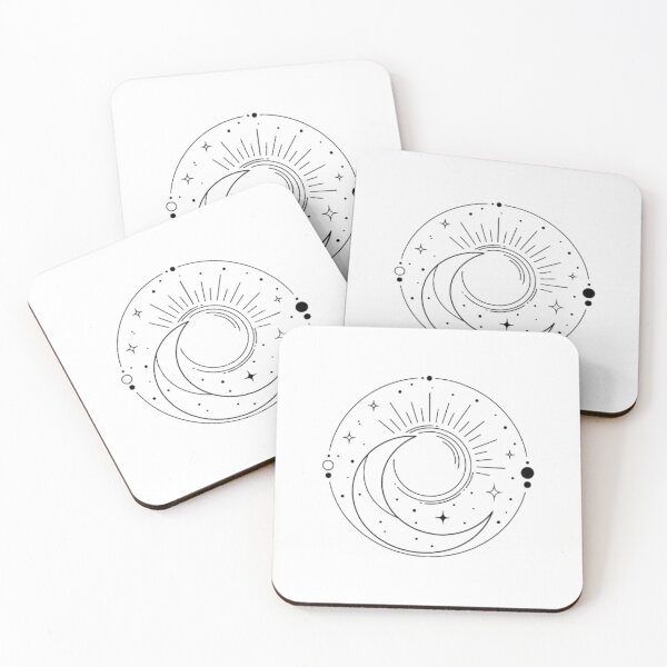 Item preview, Sun and Moon Minimalist – Celestial Line Art Design designed and sold by WornUp.