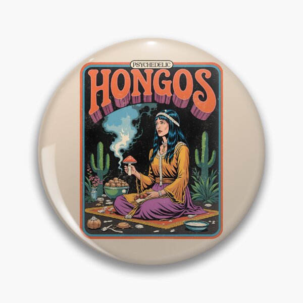 Item preview,  Psychedelic Hongos Vintage 70s Art designed and sold by Vintagenaut Co..