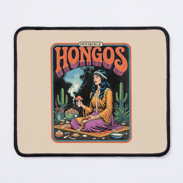 Item preview, Psychedelic Hongos Vintage 70s Art designed and sold by Vintagenaut Co..