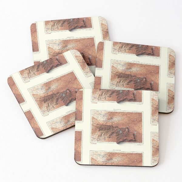 Item preview, 1966 Tajikistan Relief Map 3D digitally-rendered designed and sold by ThinkAboutMaps.