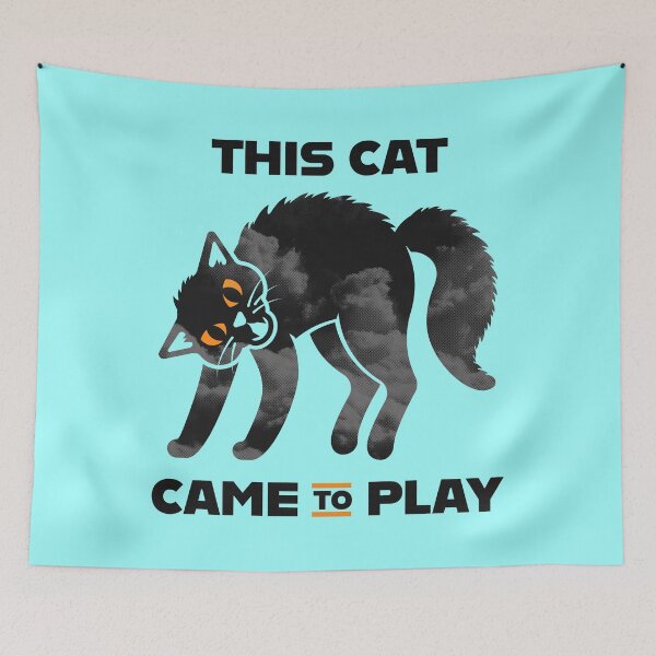 Item preview, This Cat Came to Play designed and sold by Artwork by Daniel Adams.