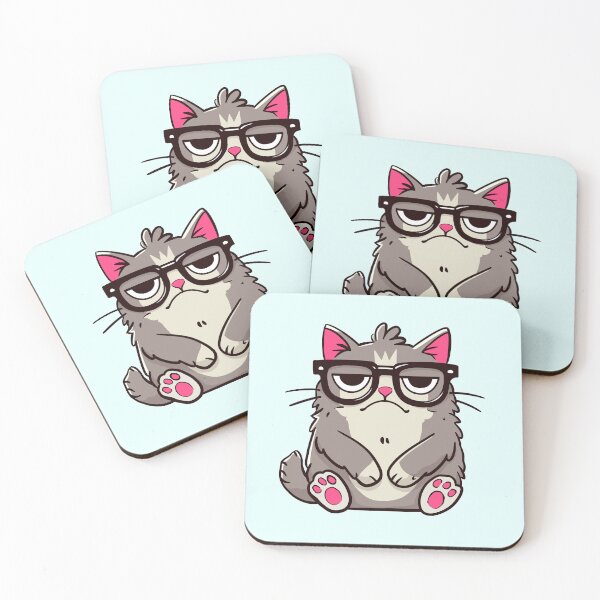 Item preview, Grumpy Cat with Glasses  designed and sold by YeeveDiArt.