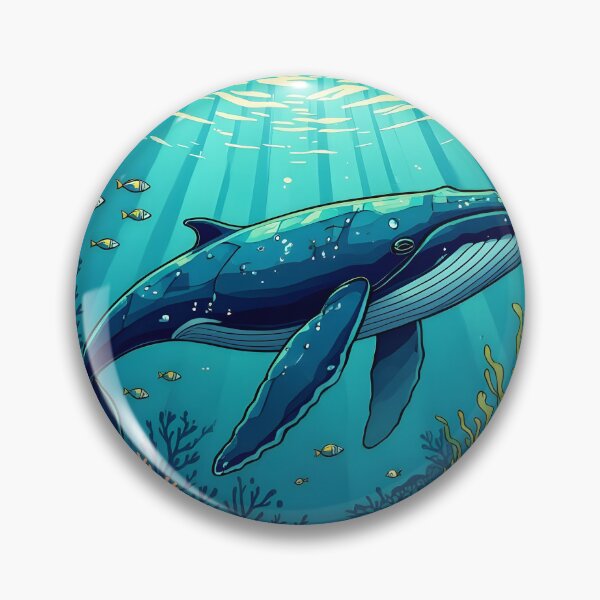 Item preview, Whale Over Coral designed and sold by ChanceTwoArt.