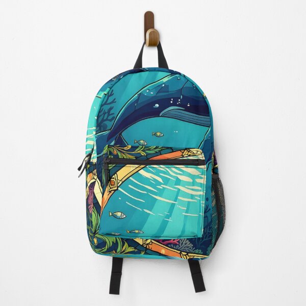 Item preview, Whale Over Coral designed and sold by ChanceTwoArt.
