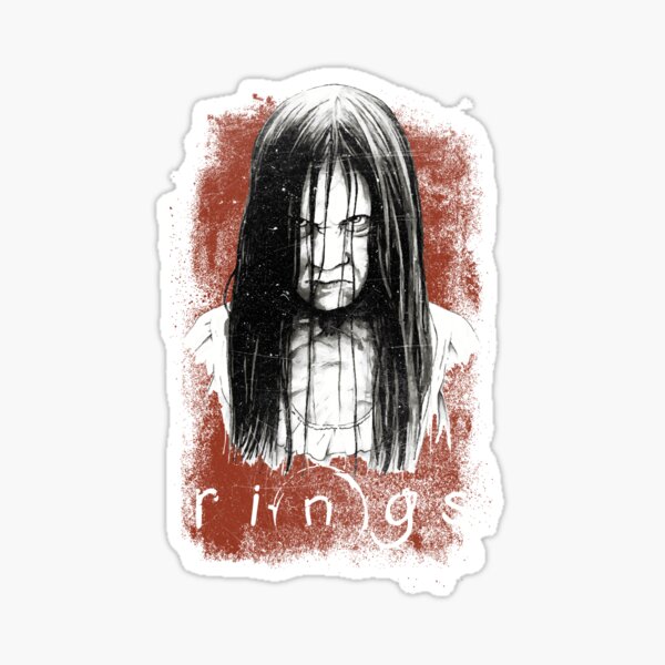 The Ring TV 2.9\u201d x 1.9\u201d Vinyl Sticker Samara Morgan Horror Scary Thriller Movie Demon Demonic Satanic Creepy Girl