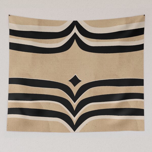 Item preview, retro PEAKS pattern vintage chic 70s 60s look designed and sold by Luzi Illustrella.