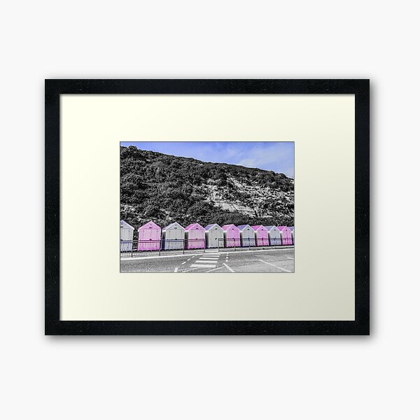 Item preview, Bournemouth Beach Huts By A Chalky Hill designed and sold by CrystalsArtPaws.