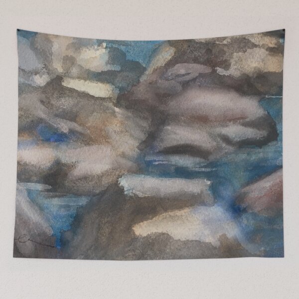 Item preview, River Rocks Trois MM221128g-19 designed and sold by CSteenArt.