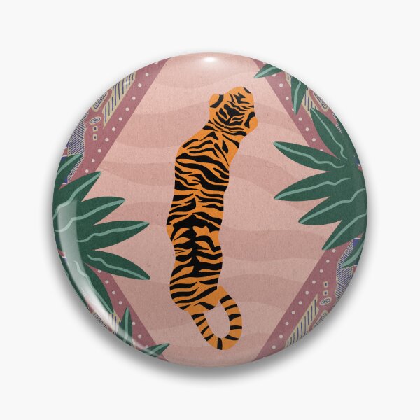 Item preview, hand drawn botanical boho tiger design  designed and sold by bratfactory.