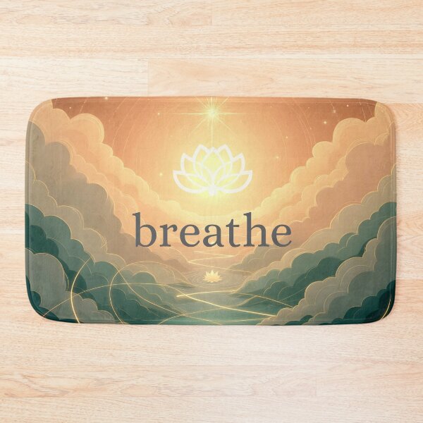 Item preview, Breathe – Golden Light & Celestial Lotus Breathe – Golden Light & Celestial Lotus designed and sold by 	aluzia.design.