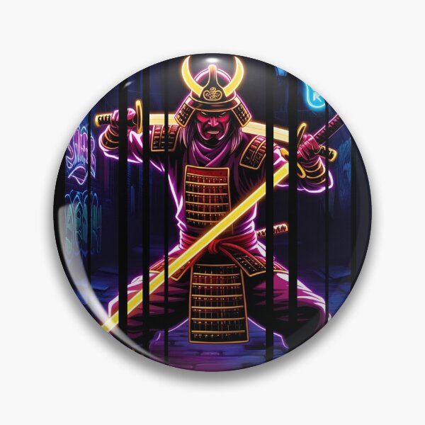 Item preview, Neon samurai with sharp blade 4 designed and sold by Neon G.