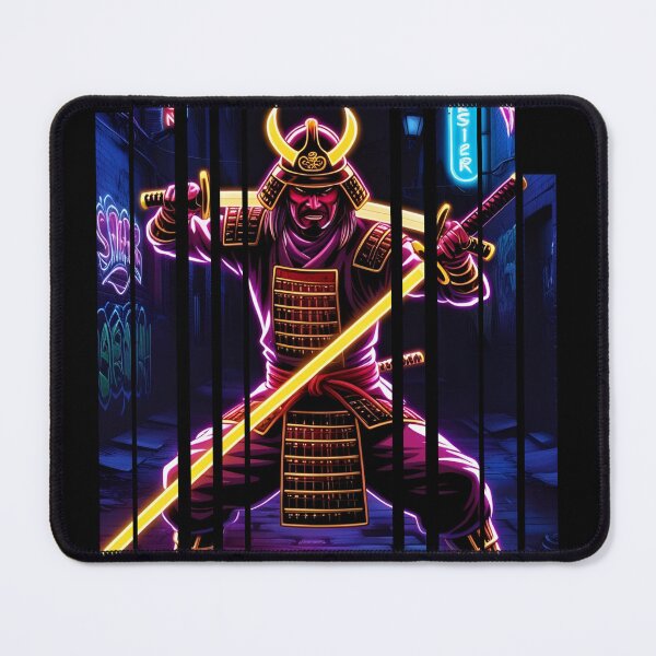 Item preview, Neon samurai with sharp blade 4 designed and sold by Neon G.