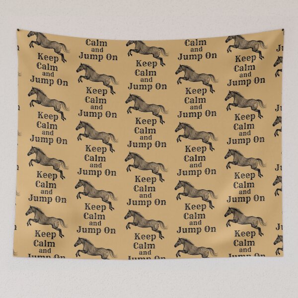 Item preview, Horse Jump Keep Calm And Jump On designed and sold by KateLeap.
