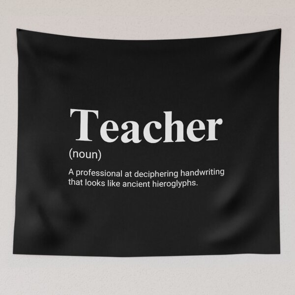 Item preview, Teacher Funny Handwriting Work Definition designed and sold by CuteLovelyDesigns.
