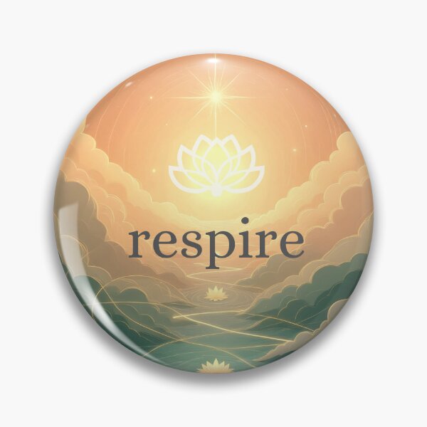 Item preview, Breathe – Lumière Dorée & Lotus Céleste Breathe – Golden Light & Celestial Lotus designed and sold by 	aluzia.design.