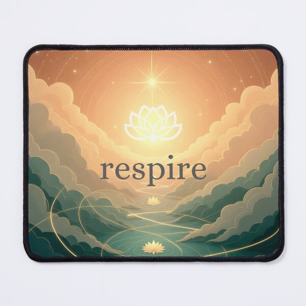 Item preview, Breathe – Lumière Dorée & Lotus Céleste Breathe – Golden Light & Celestial Lotus designed and sold by aluzia.design.