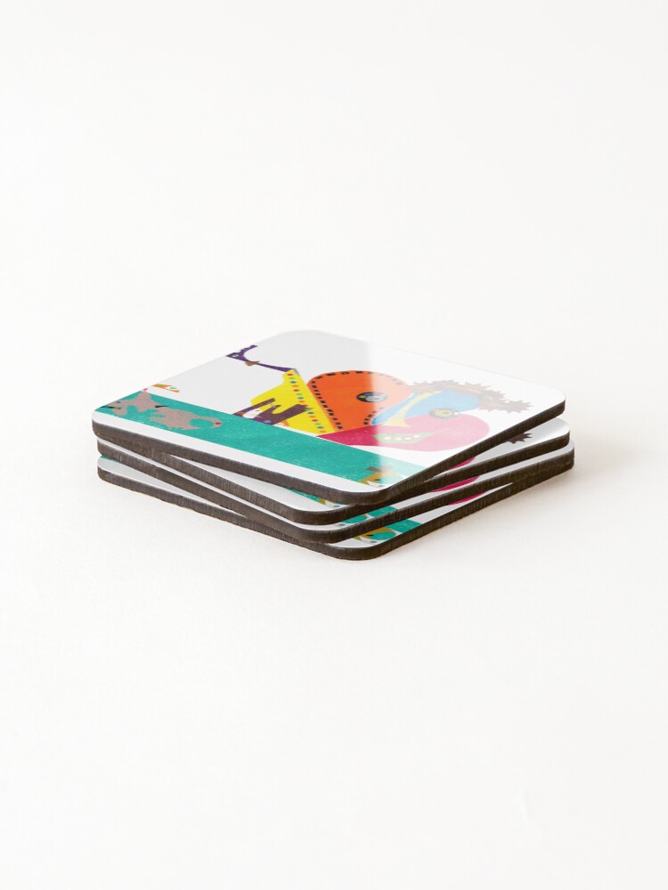 Thumbnail 4 of 5, Coasters (Set of 4), Hello designed and sold by TYCF-ART.