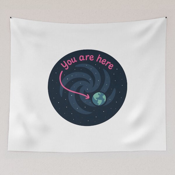 Item preview, You Are Here Galaxy Astronomy Milky Way designed and sold by Moon--ink.