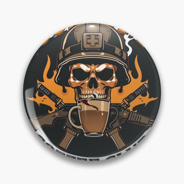 Item preview,  Combat Coffee Club – Military Coffee Humor Sticker designed and sold by PatchOPS.