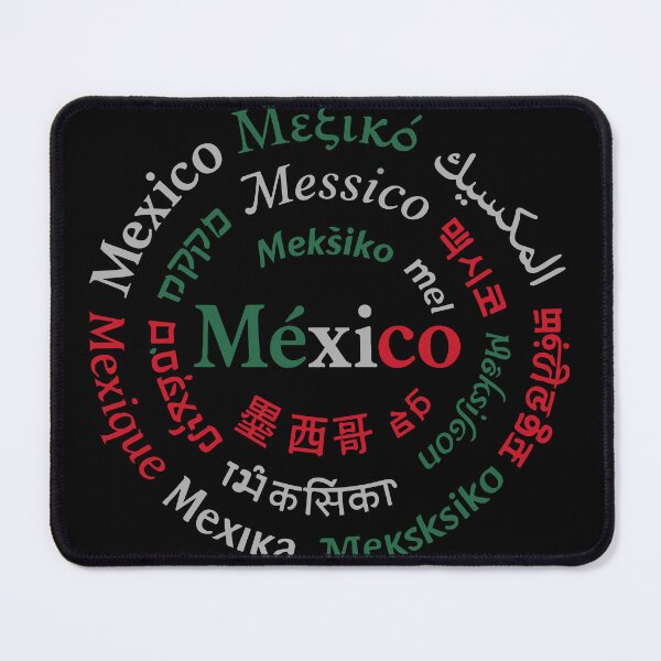 Item preview, Mexico in Many Languages - Multicultural Typographic Mandala designed and sold by VALQUIRIAMX.