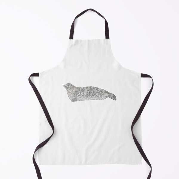 Item preview, Ringed Seal Wildlife Pencil Illustration designed and sold by Lauren Fitton Illustration.