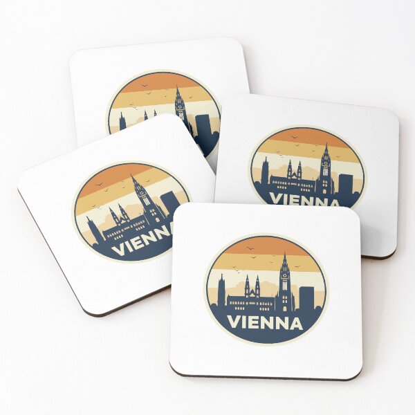 Artikelvorschau, Vienna Austria Travel Retro Emblem - Vintage Style Souvenir Design entworfen und verkauft von Timegraf.